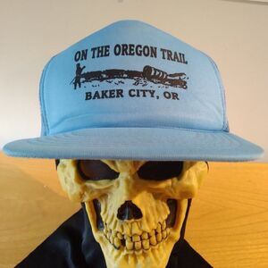Vintage Baker City Oregon On The Oregon Trail Snap Back Trucker Hat